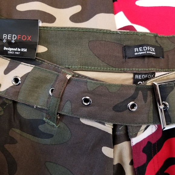 COLOR BLOCK CAMO CARGO PANTS - Picture 5 of 5